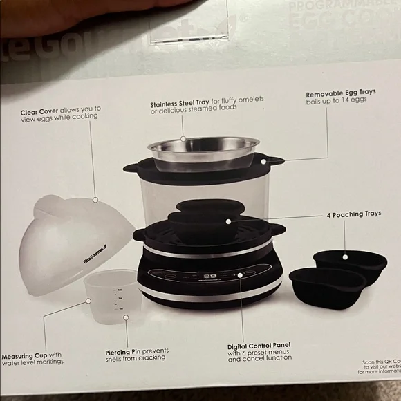 Elite Gourmet Egg Cooker & Steamer - Picture 3 of 9